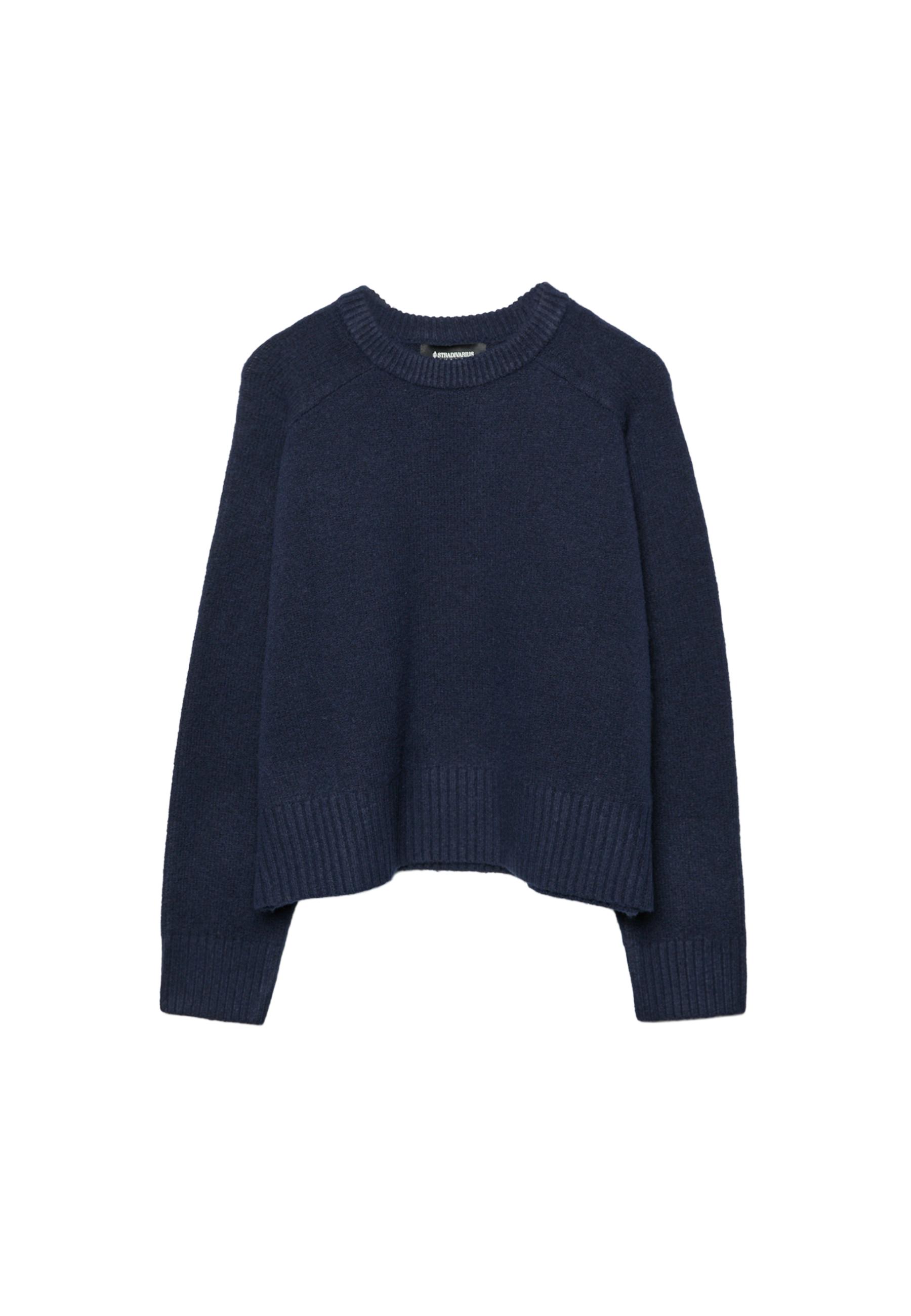 Basic soft knit jumper — Dark blue