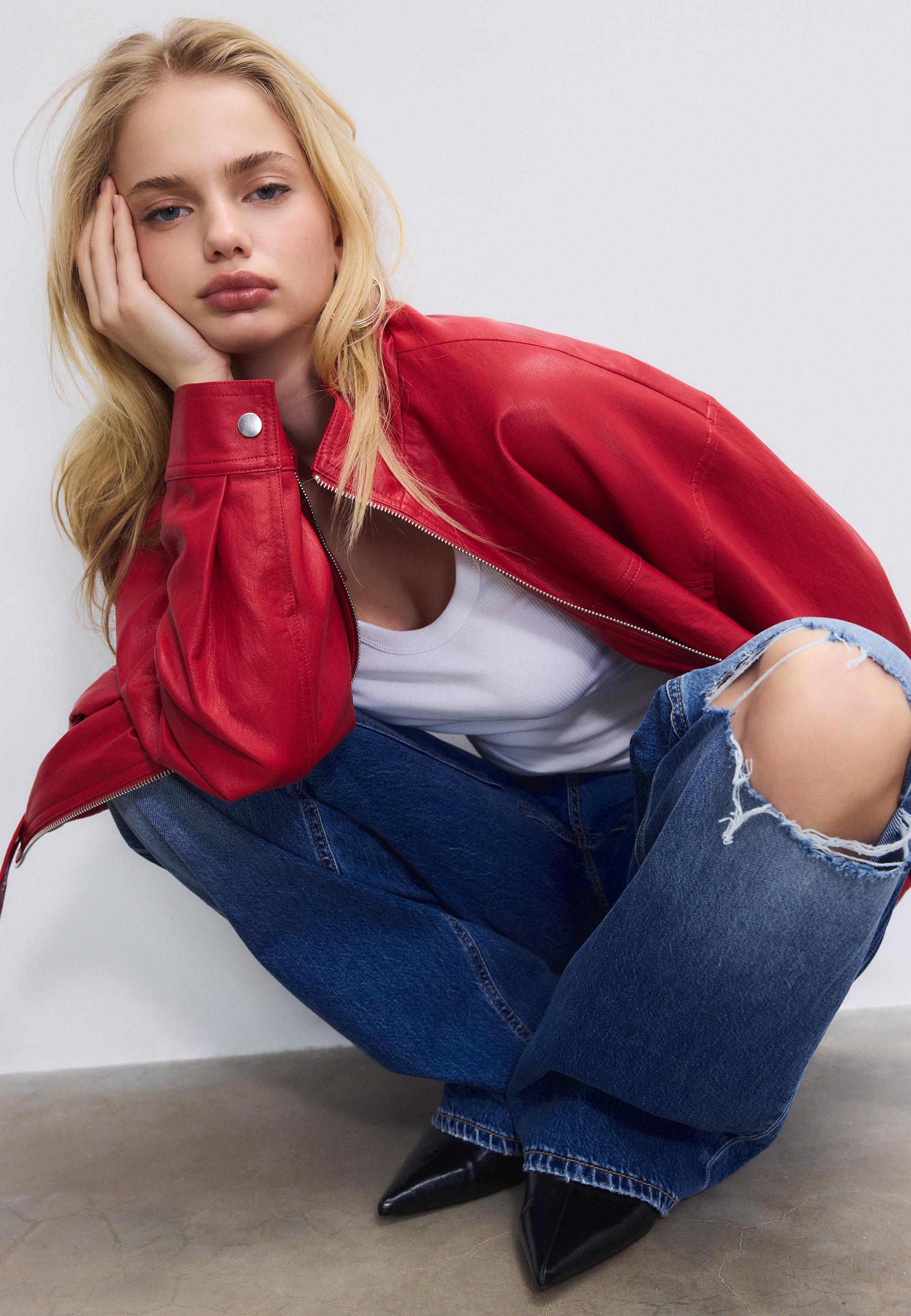 D91 Düşük Bel Geniş Paça Jean