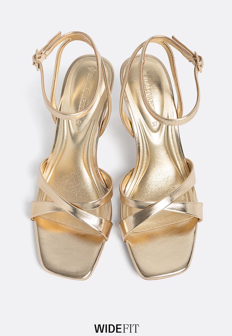 wide fit sandalias de tacon fino