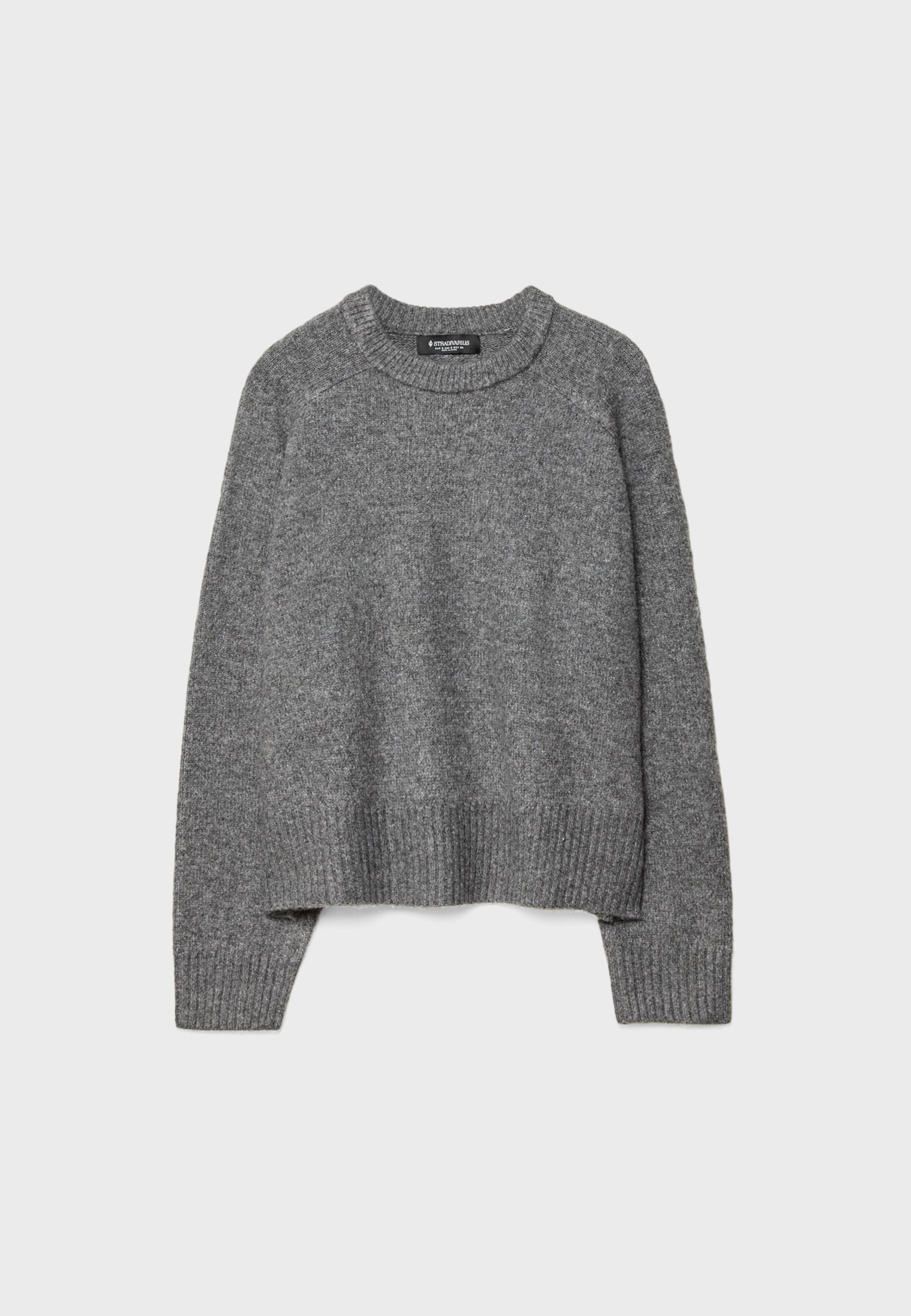 Basic Soft Knit Jumper — Dark grey