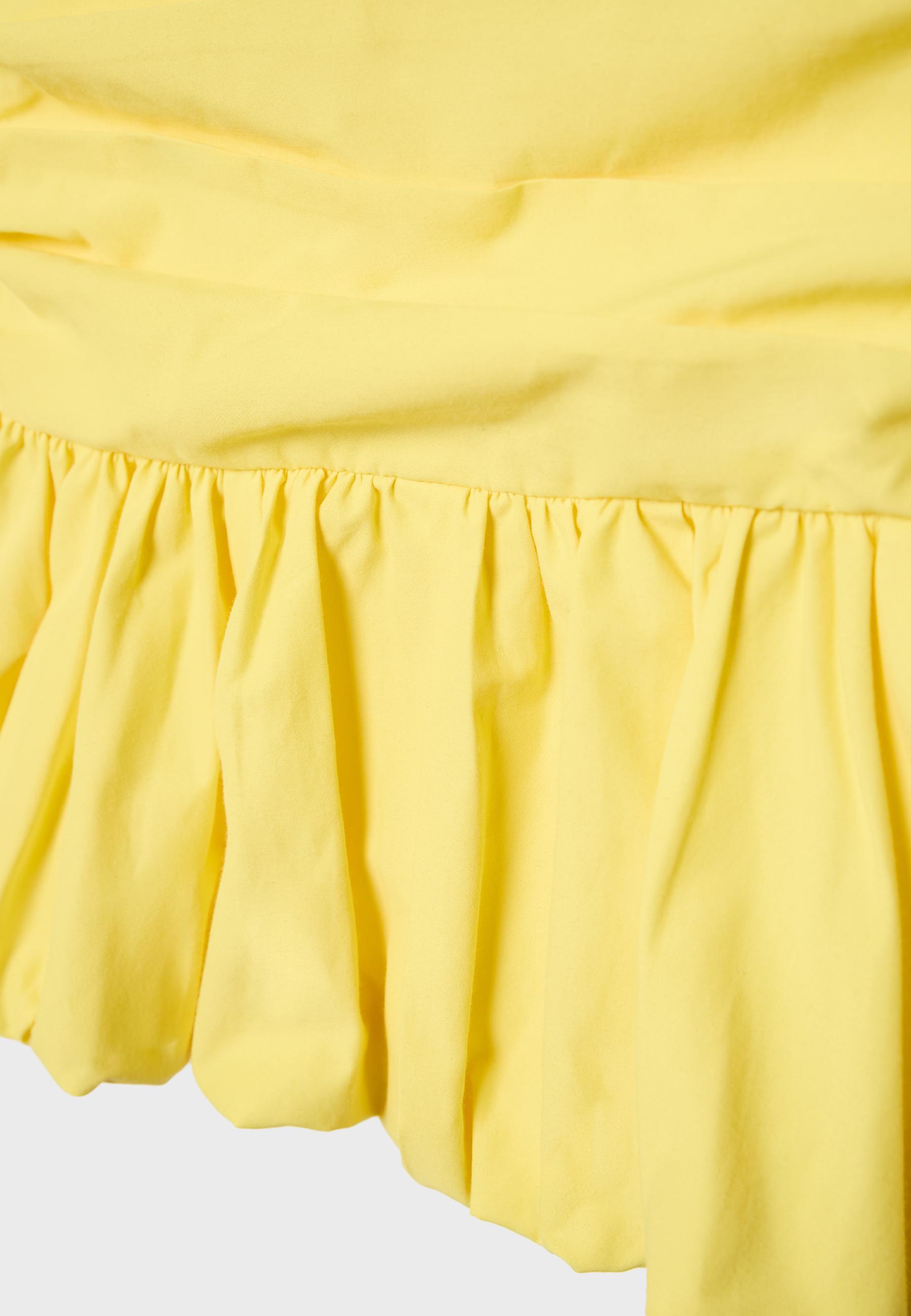 Balloon bustier top — Gold