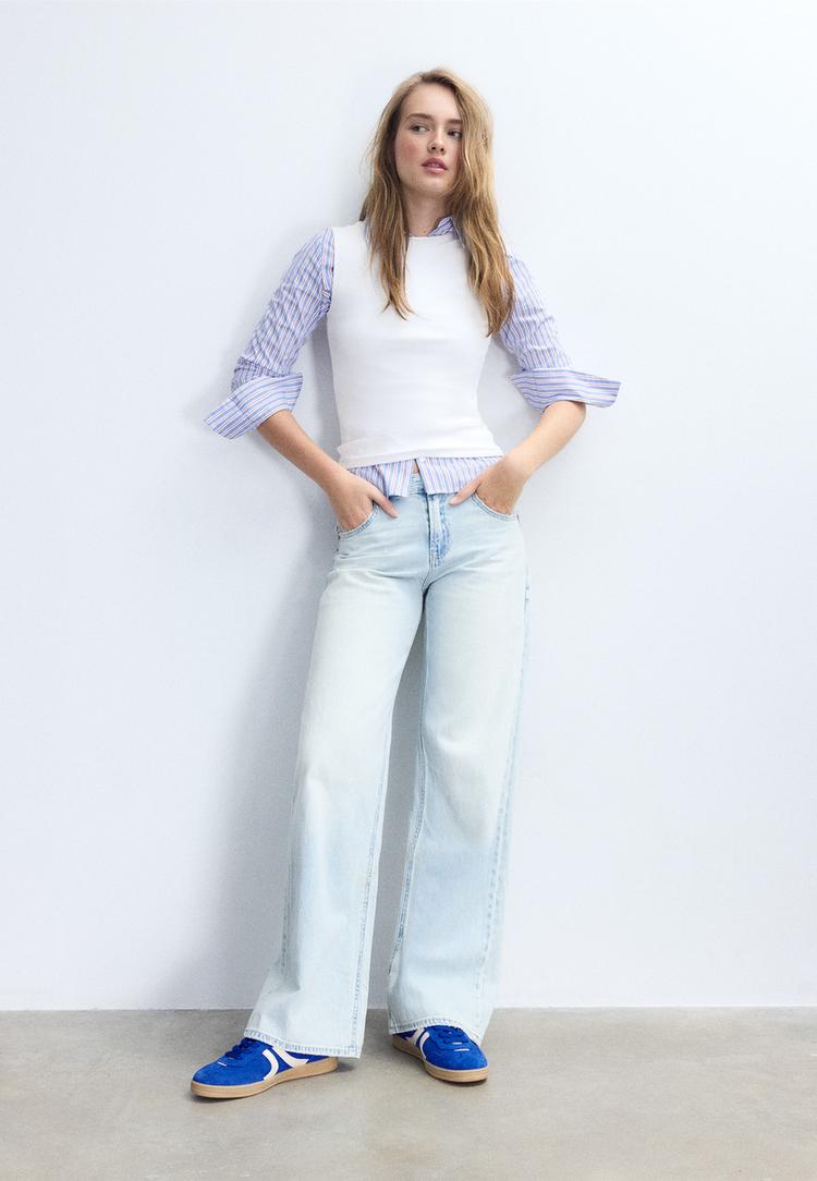 Stradivarius Tricou Simplu Fără Mâneci Alb Xs