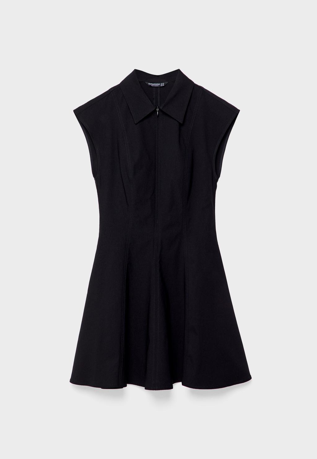 Robe courte avec fermeture Éclair