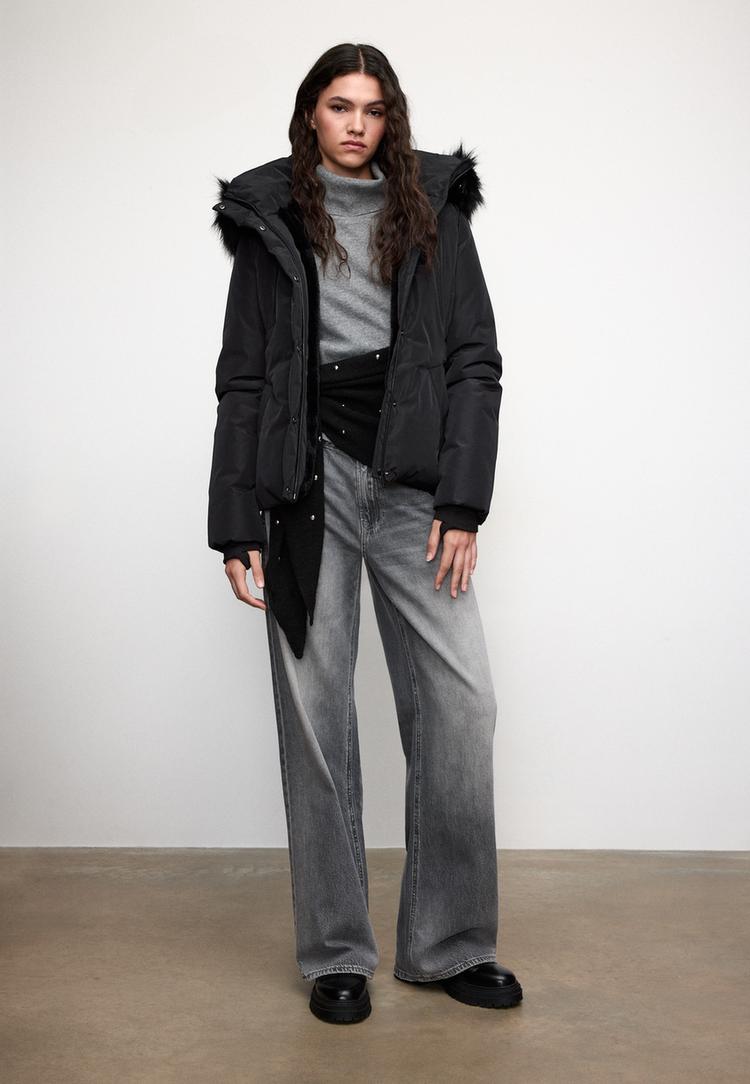 blouson matelass%C3%A9 slim %C3%A0 capuche