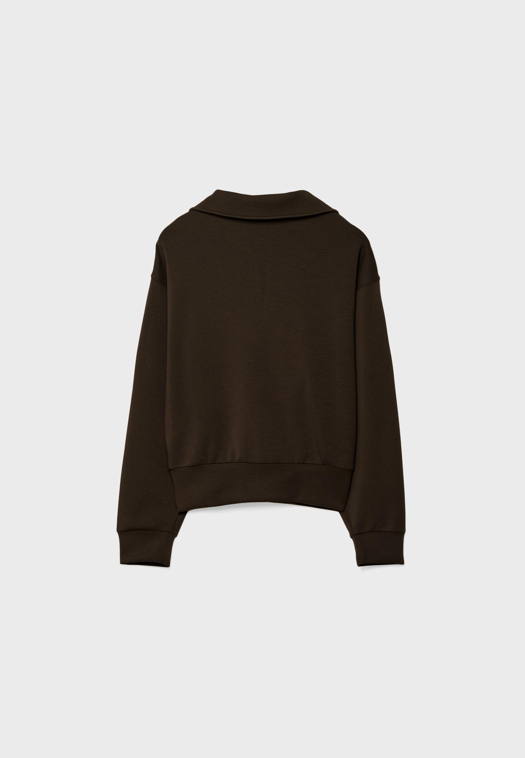 Soft-touch sweatshirt — Brown