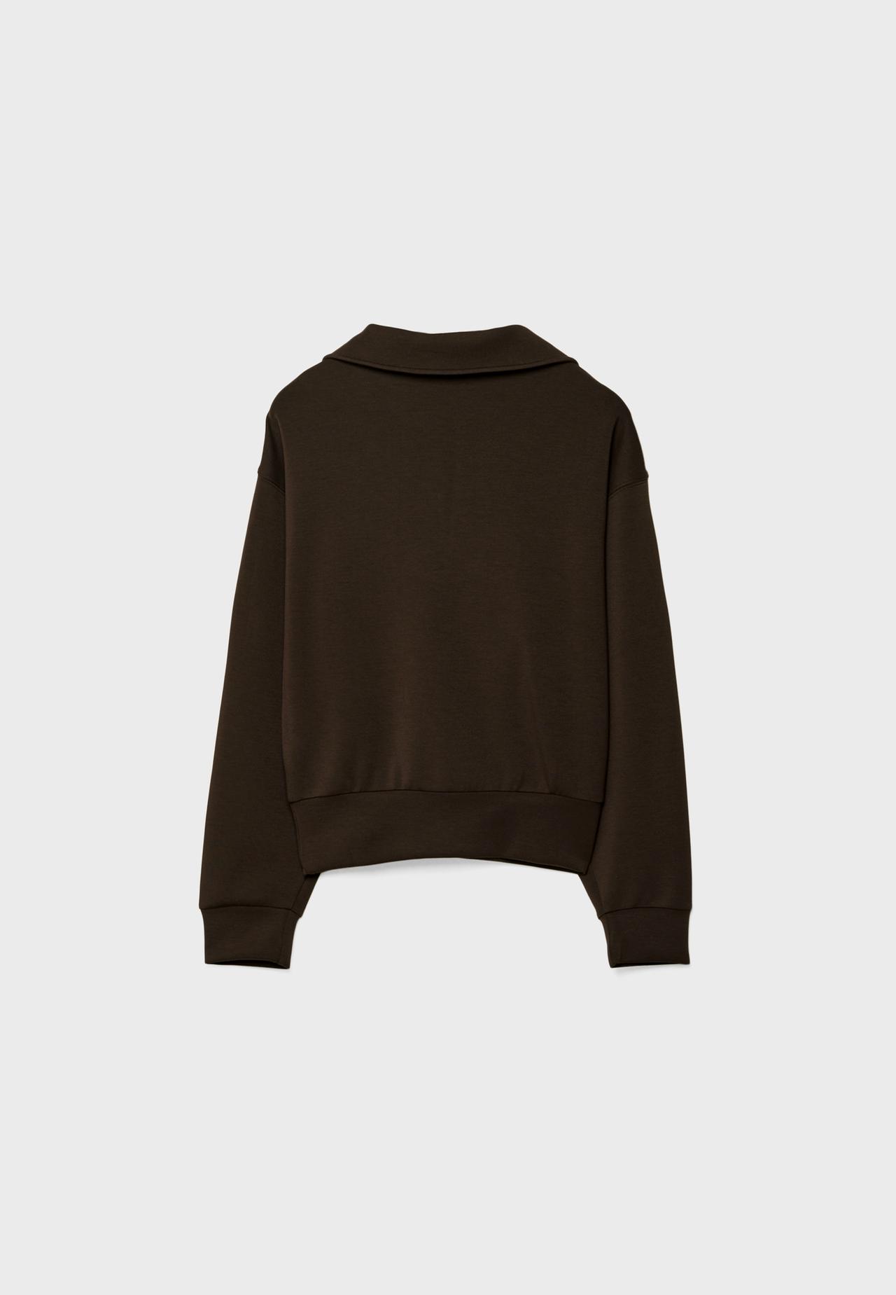 Soft-touch sweatshirt — Brown