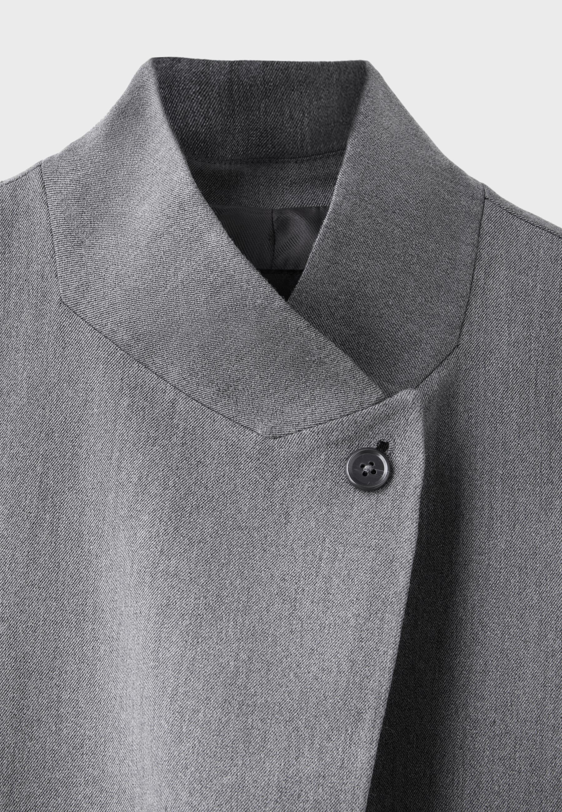 Asymmetric blazer — Grey