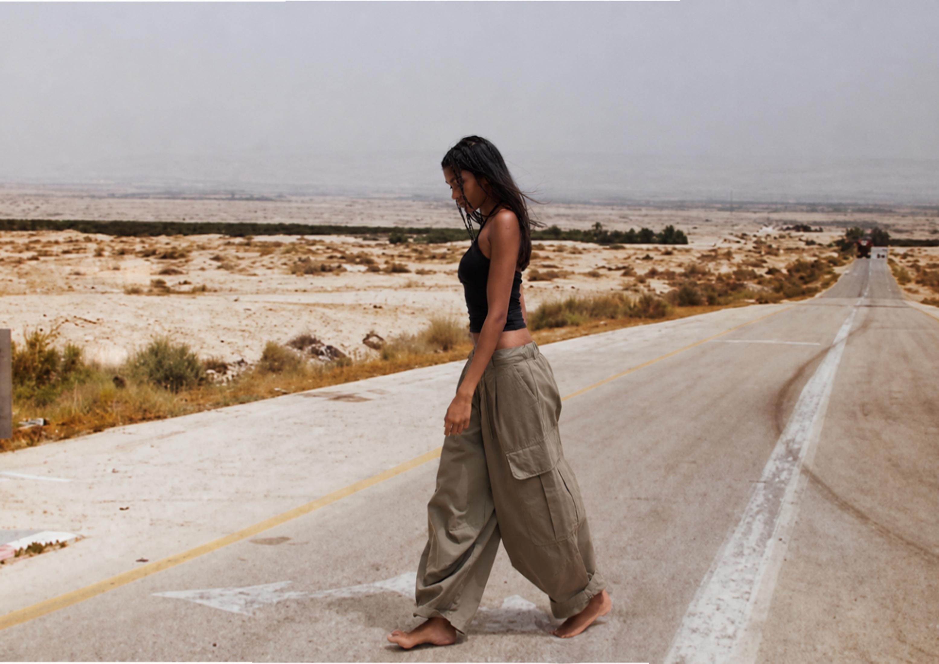 Poplin cargo trousers — Khaki