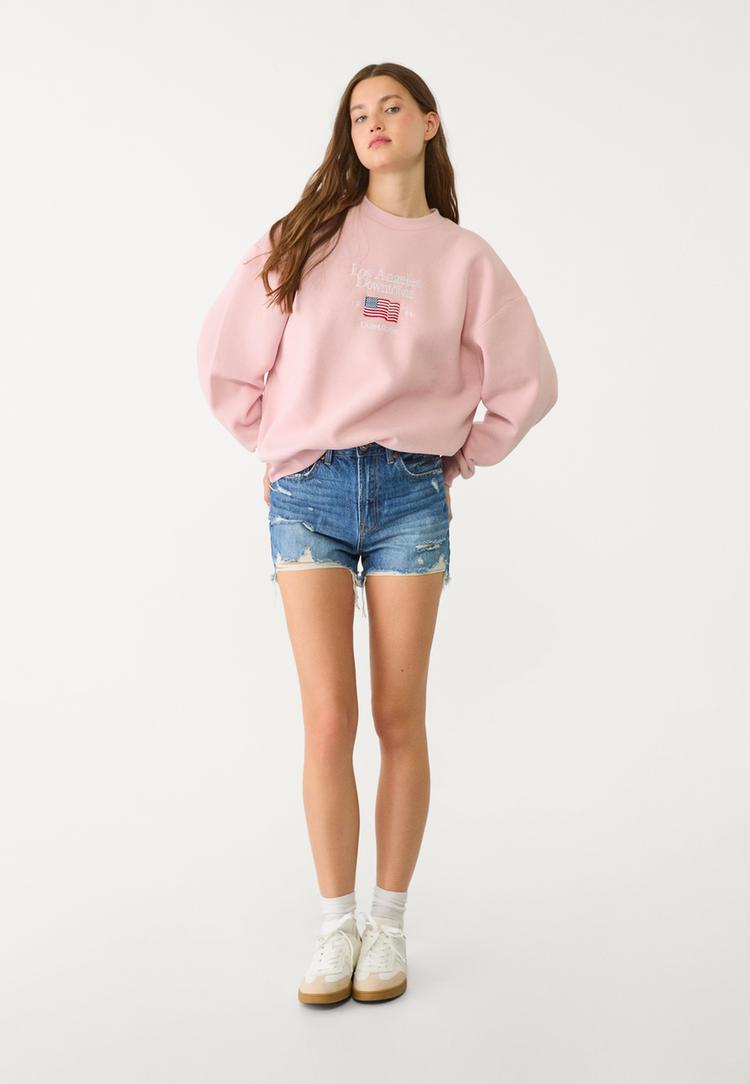 sudadera bordado bandera