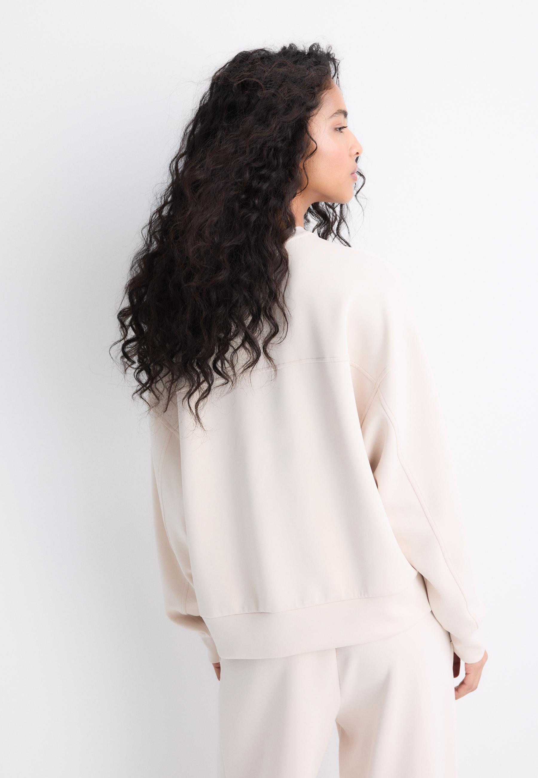 Basic soft-touch sweatshirt — Stone