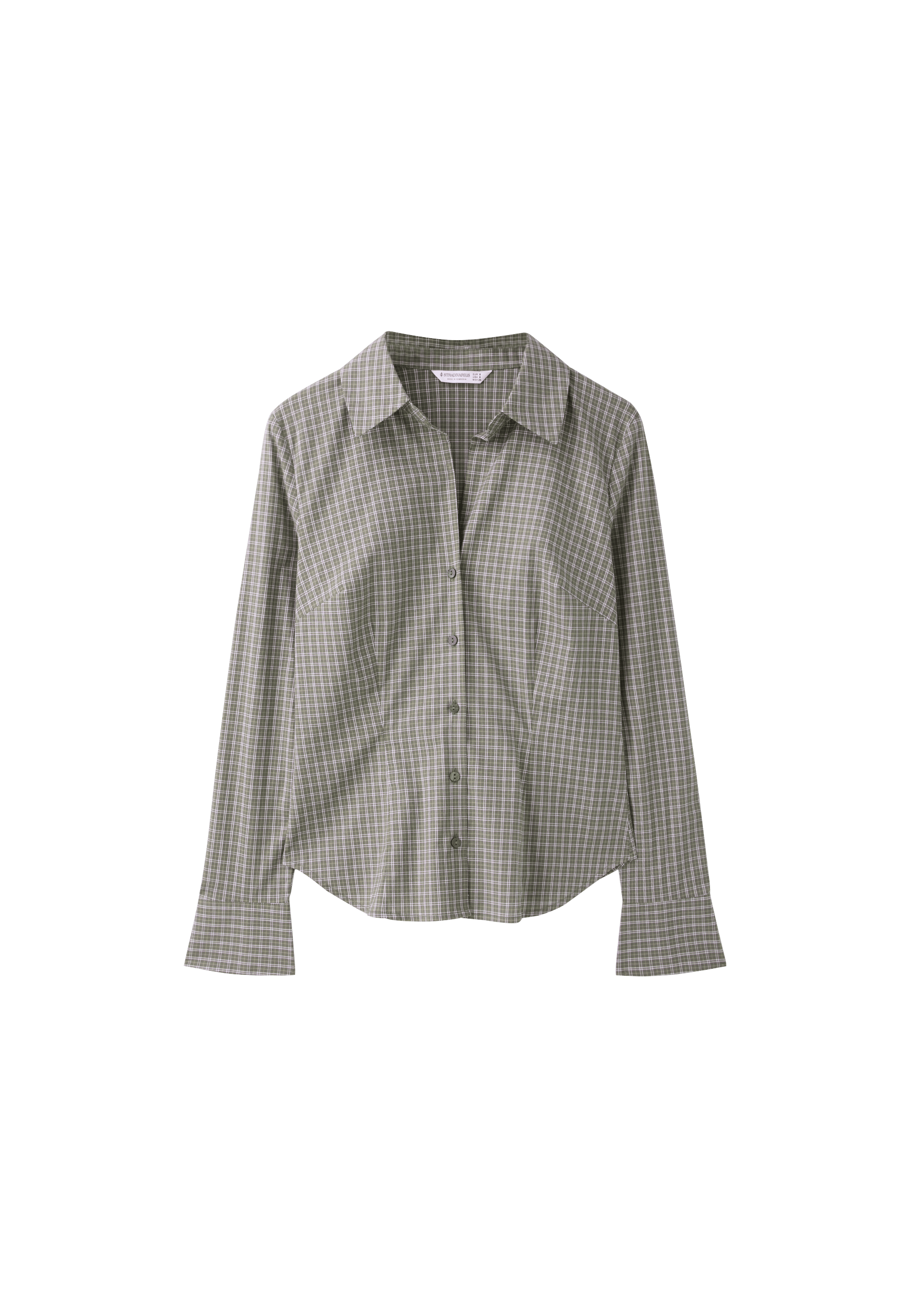 Stradivarius Basic dar kesim gömlek görsel 2