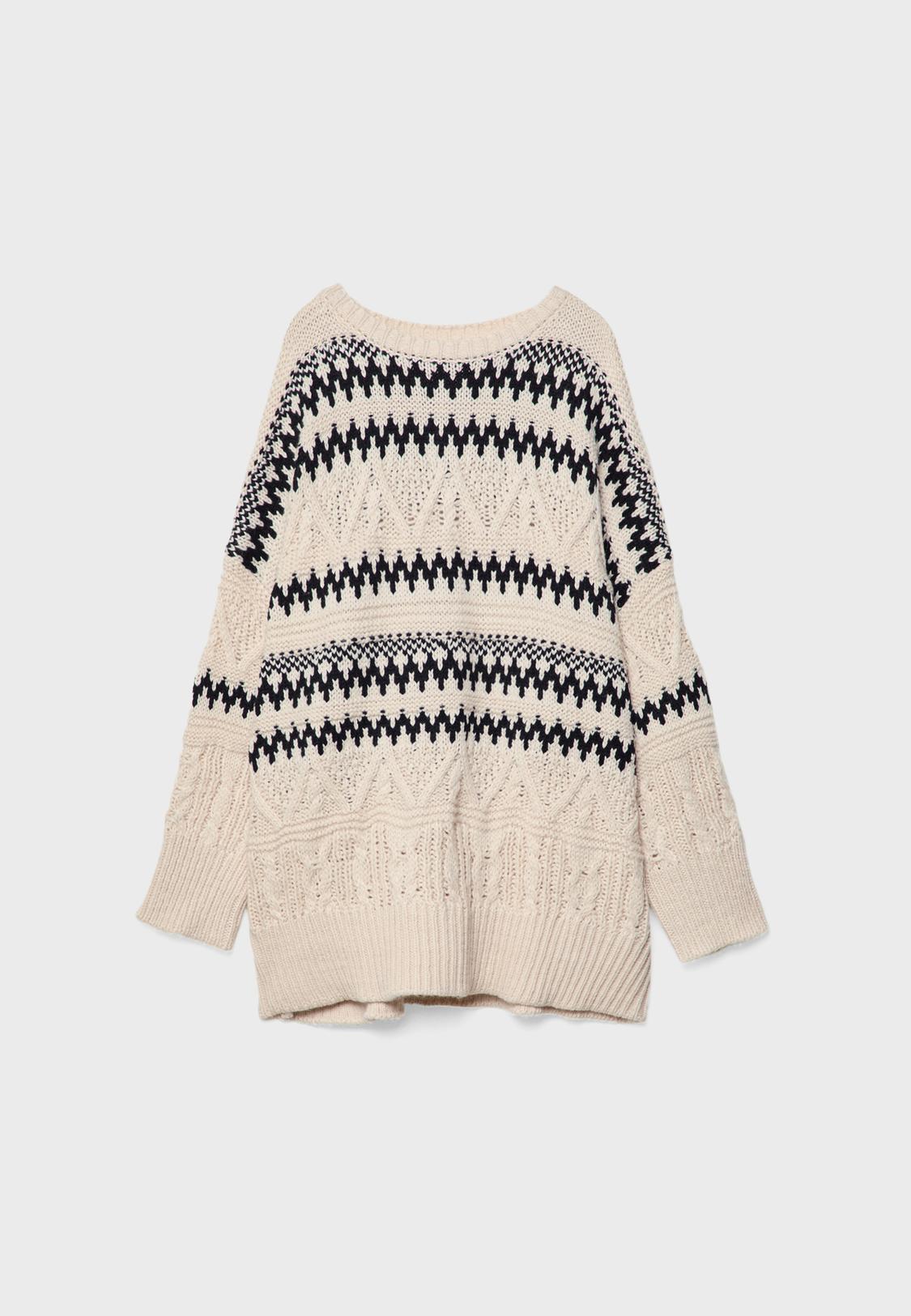 Stradivarius Blusa Sueter Verde Stradivarius Oversize Jersey