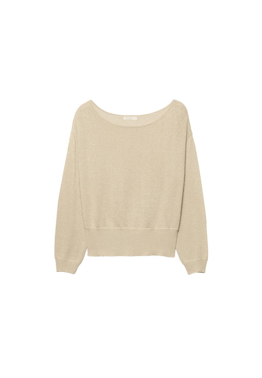 Pull en maille à col bateau