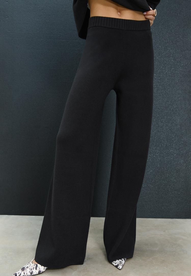 pantalon ancho punto largo