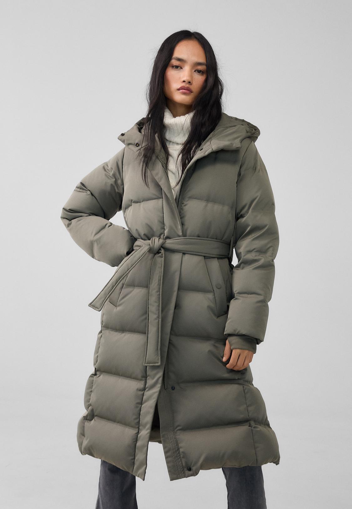 long puffer trench coat puffer jacket