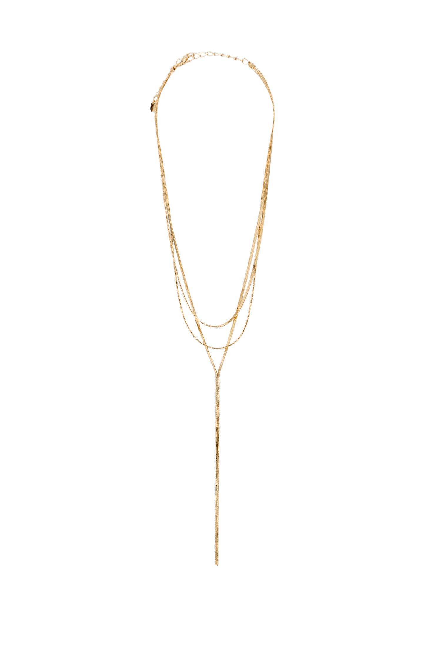 Long multi-chain necklace — Gold