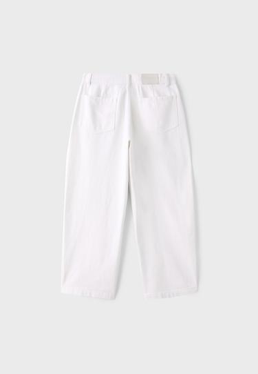 100% cotton barrel trousers — Vanilla 8