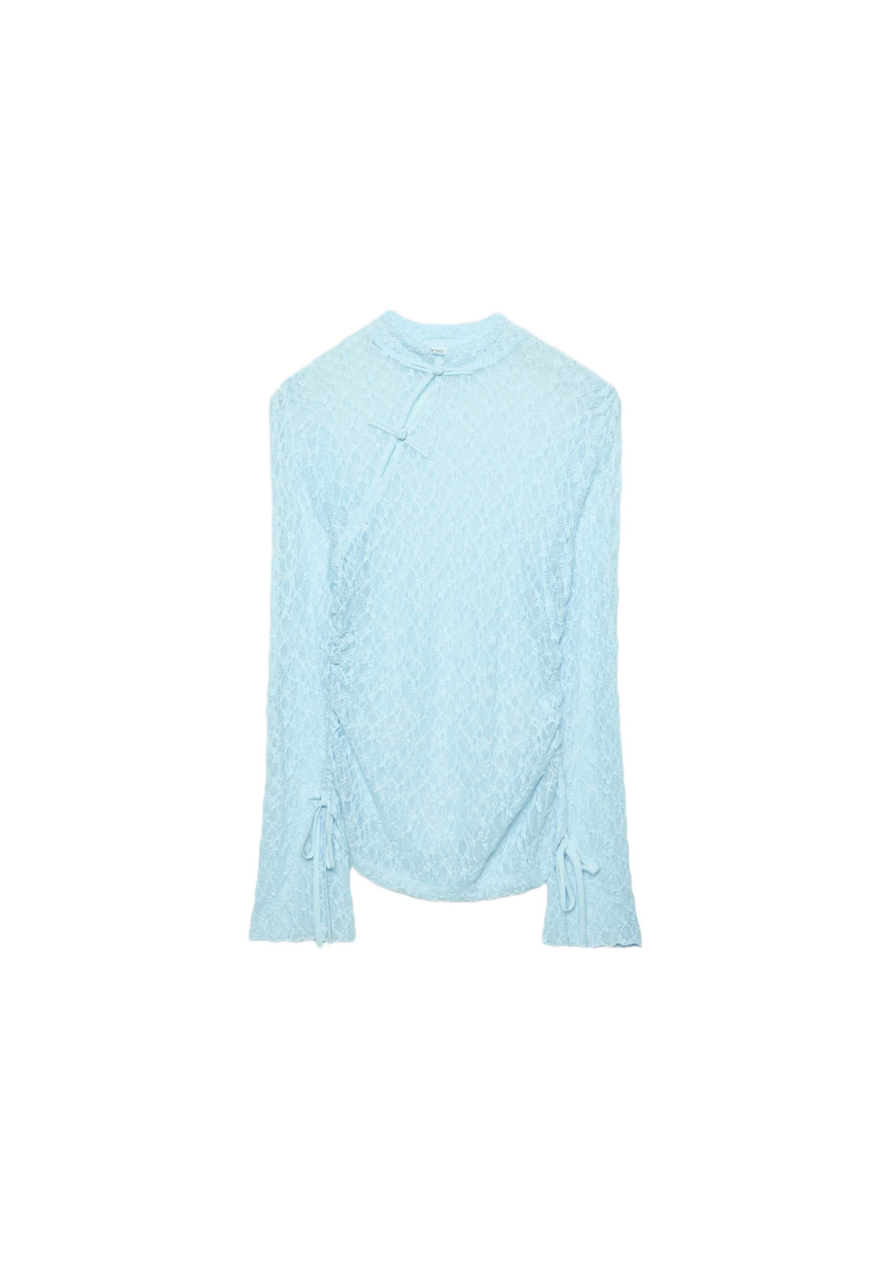Long sleeve lace T-shirt