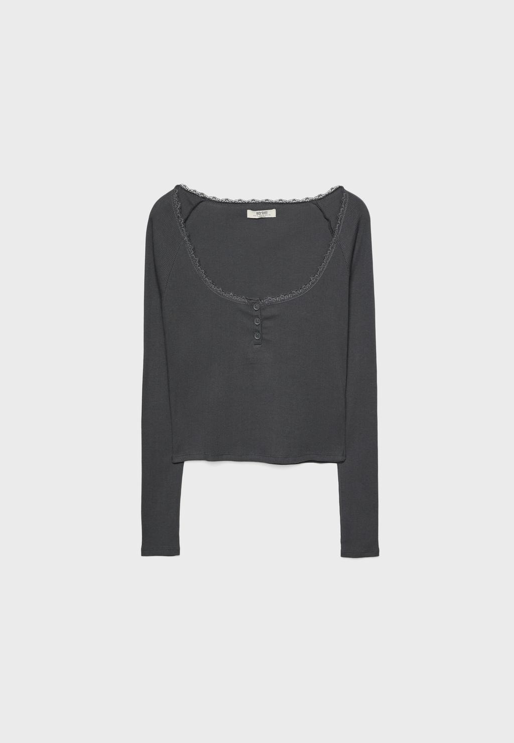 Camiseta panadera puntilla