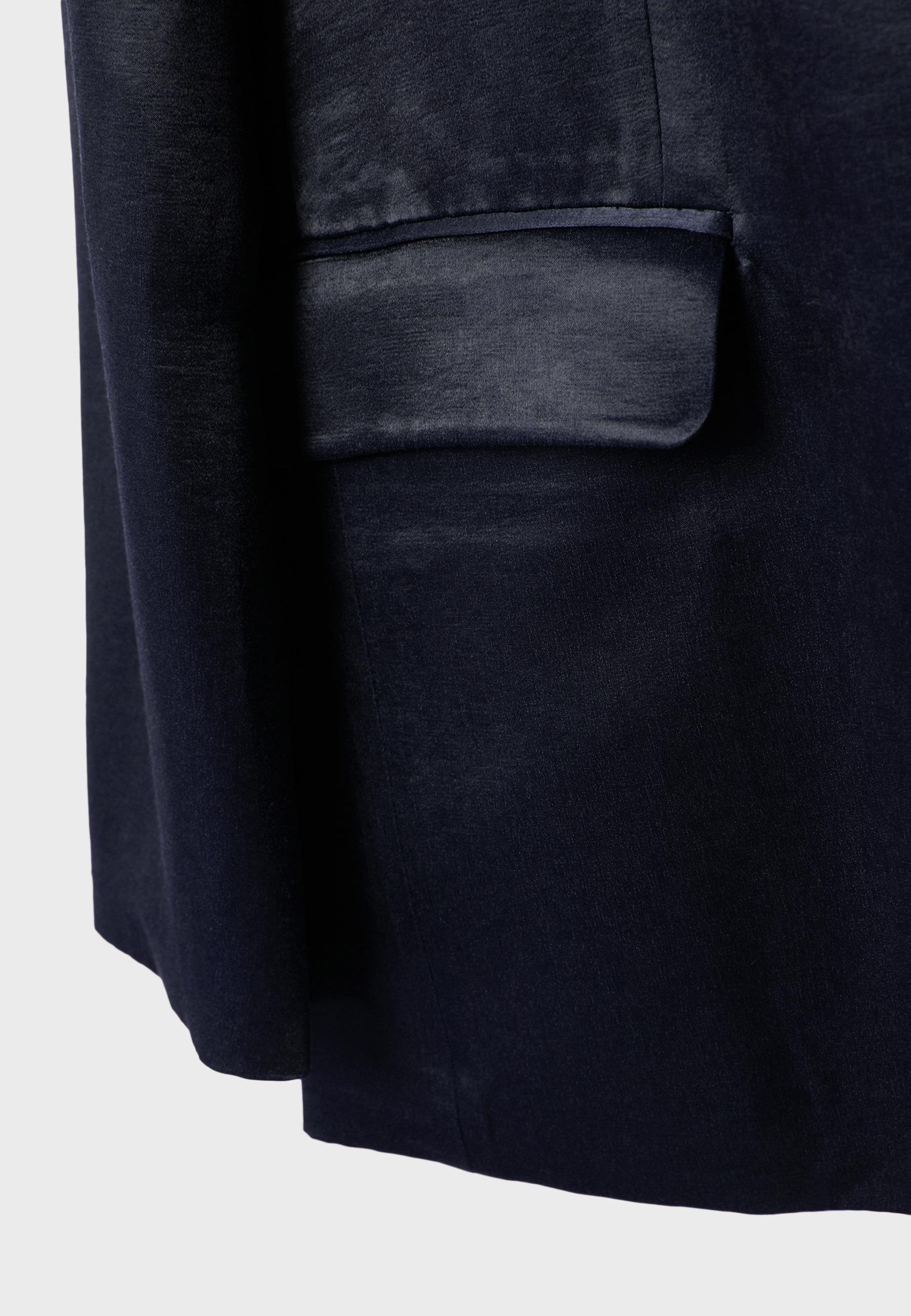 Satin blazer — Dark blue