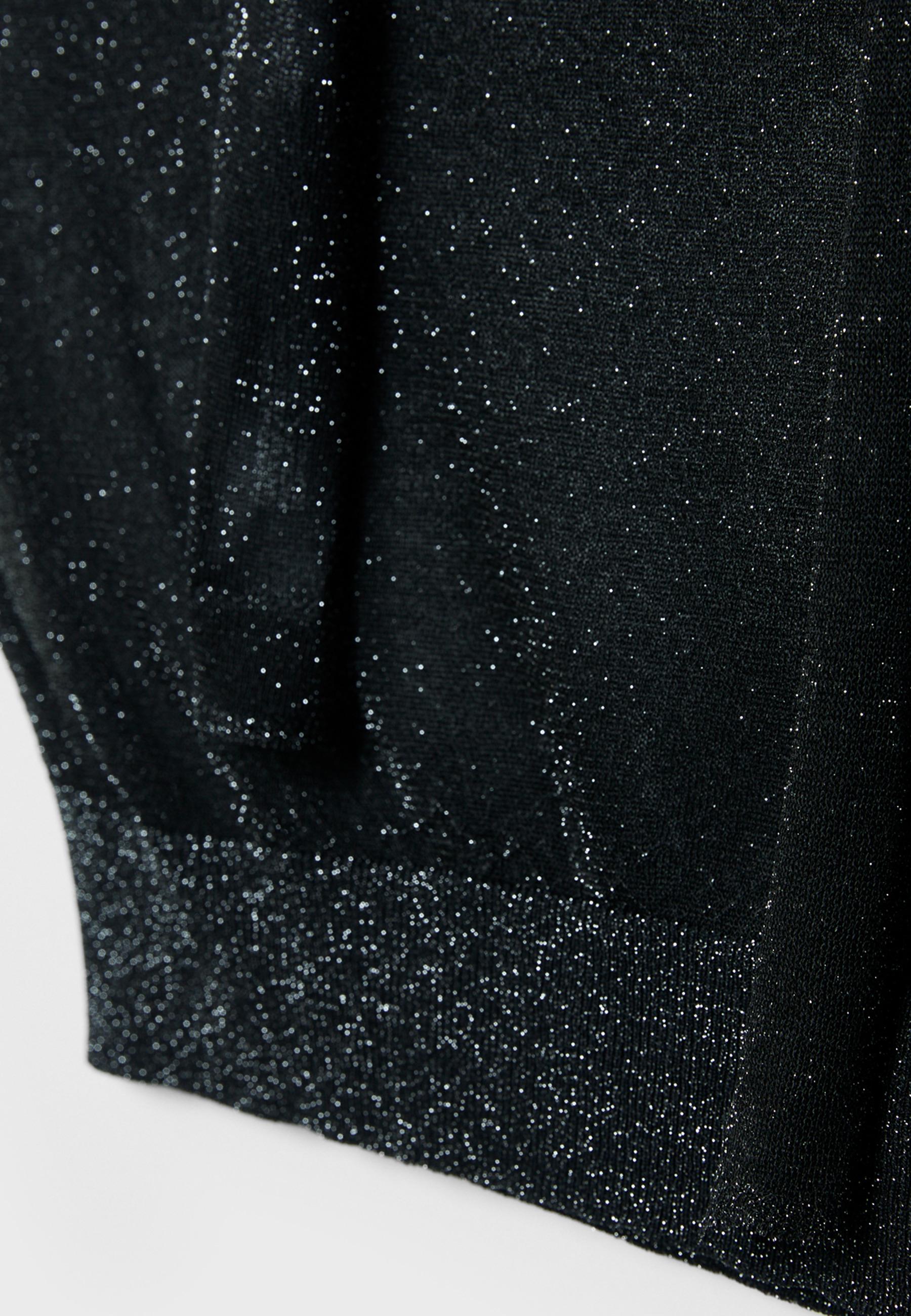 One Dilemma metallic thread knit jumper — Black