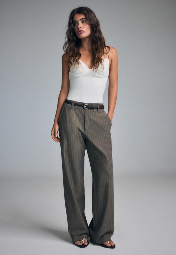 pantalon recto vestir cinturon l04020175