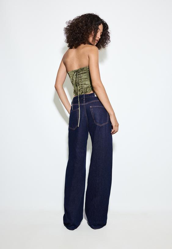 d91 jeans a vita bassa e gamba larga