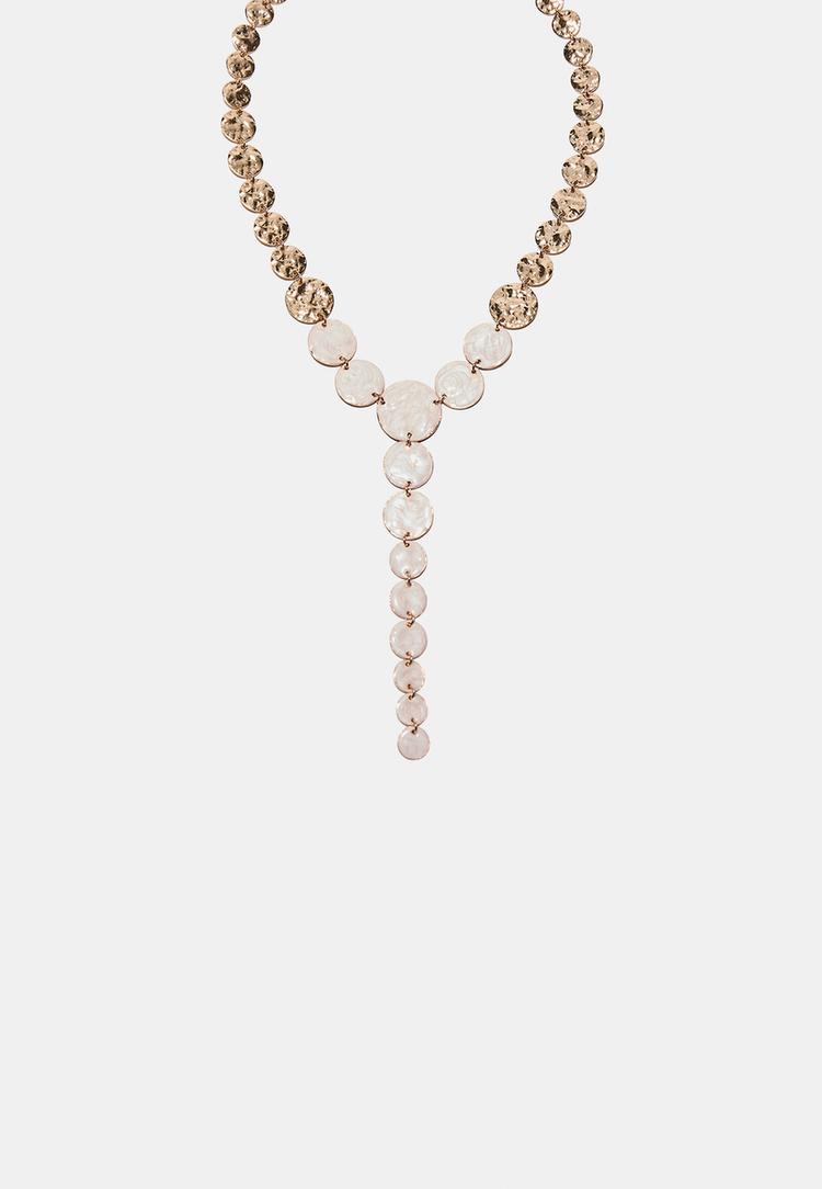 Κολιέ γυναικεία σε εκρου