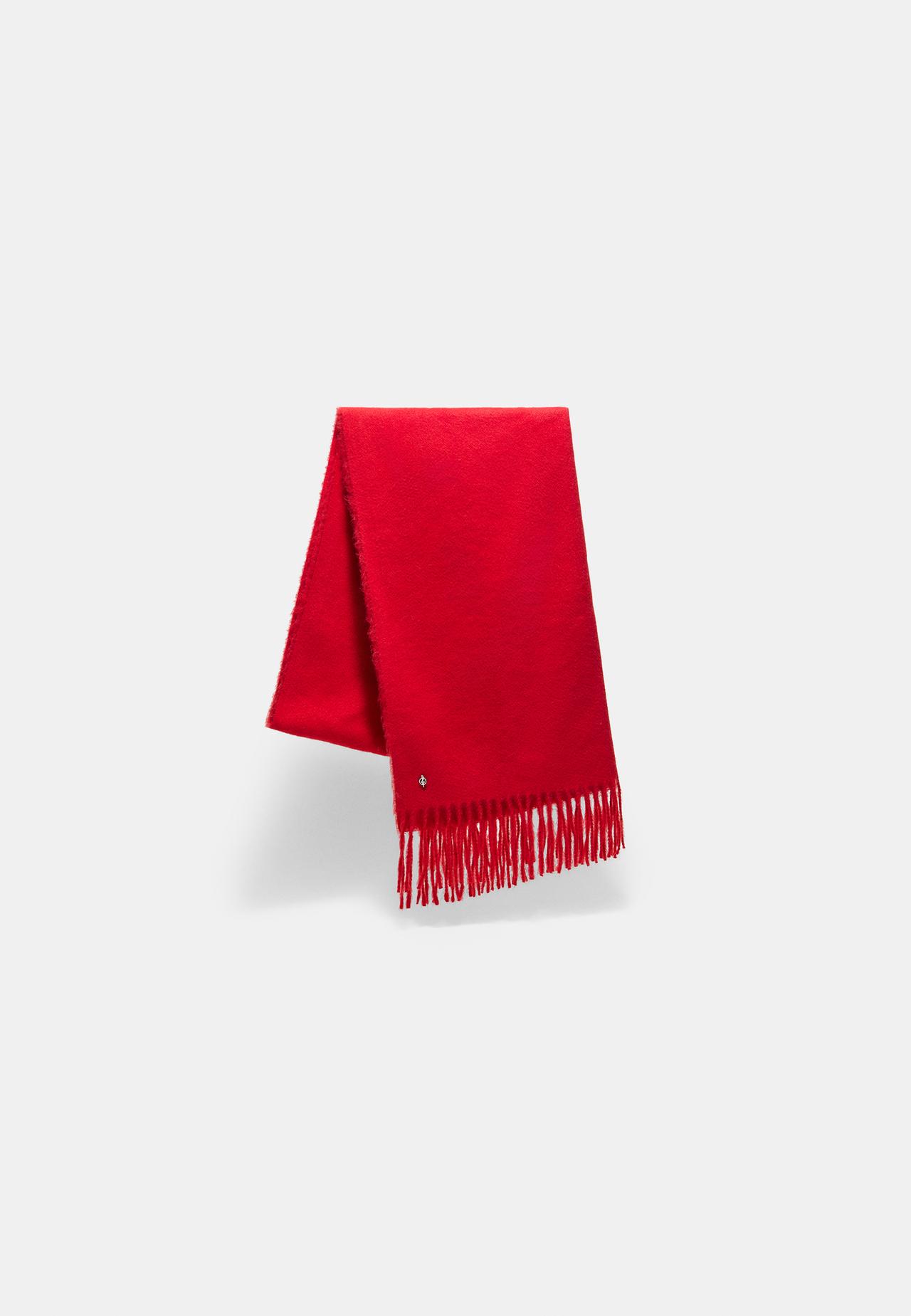 Fine basic scarf — Red