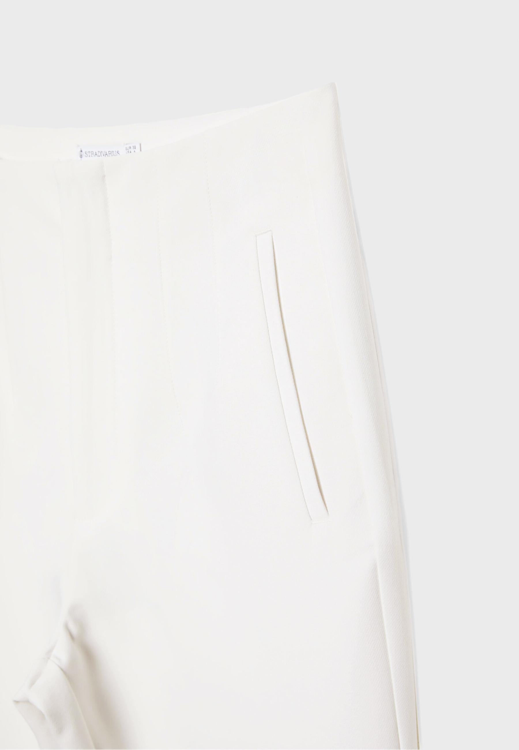 Smart darted trousers — Ecru