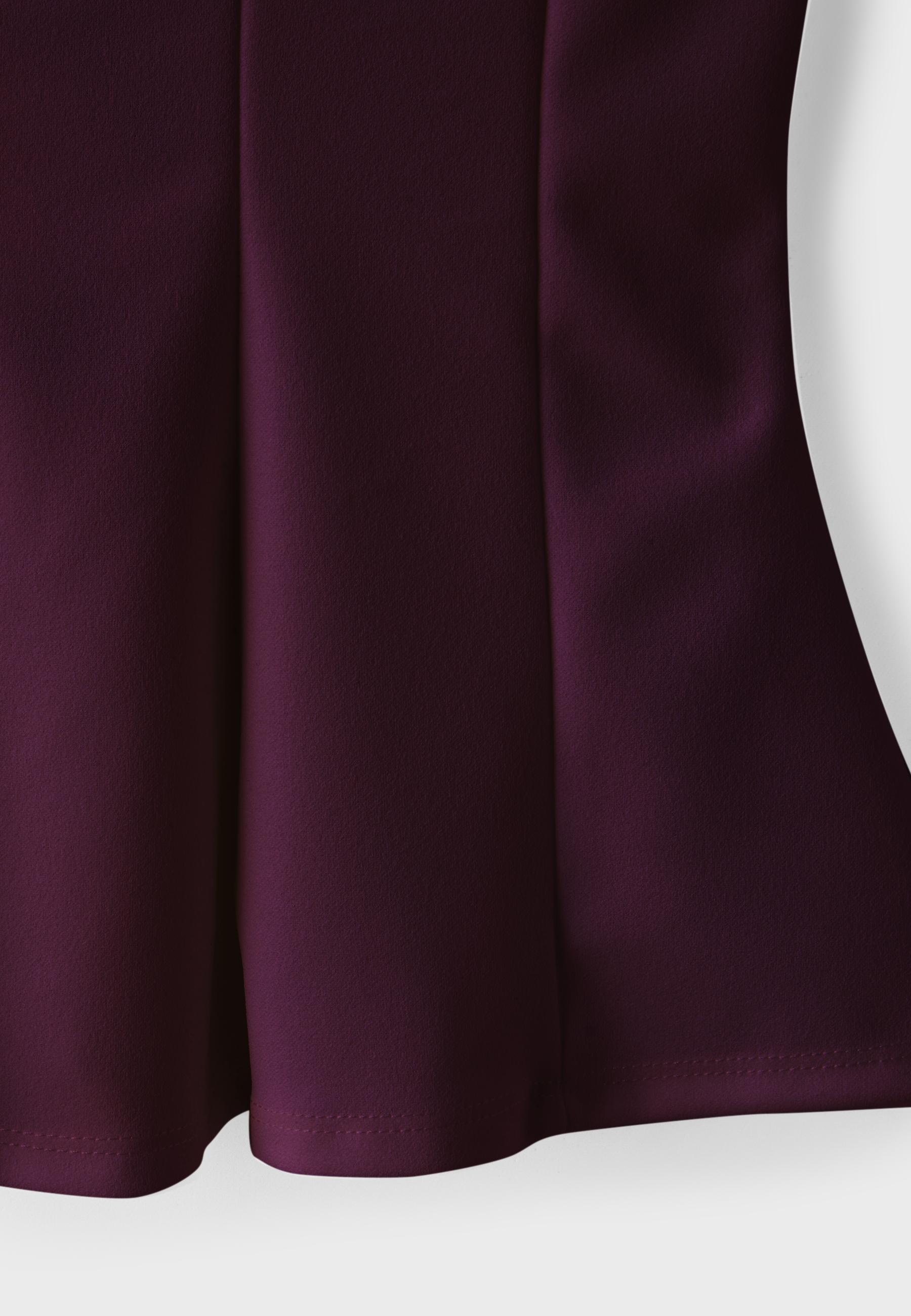 Peplum mini sleeve top — Purple