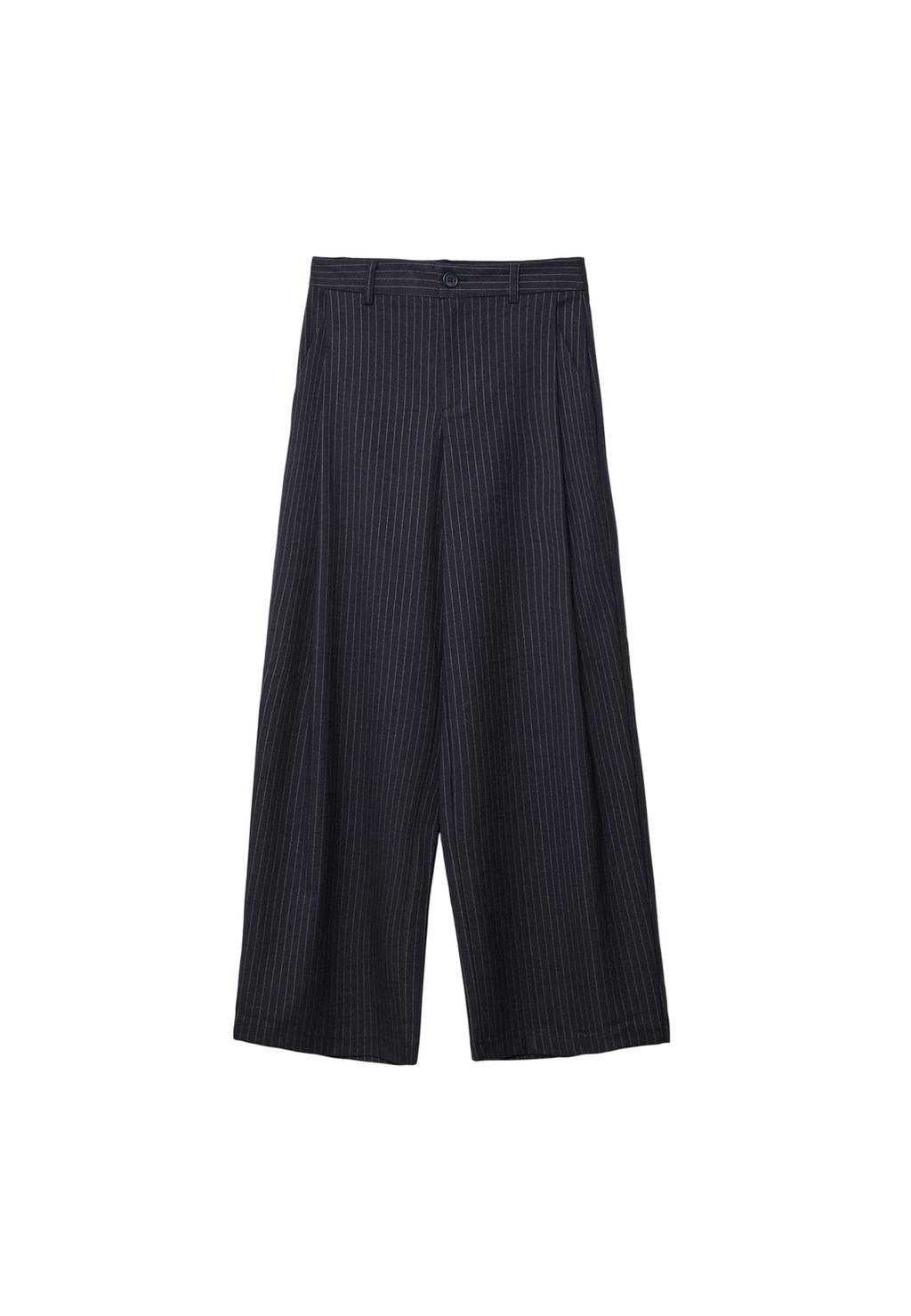 Striped smart trousers with darts