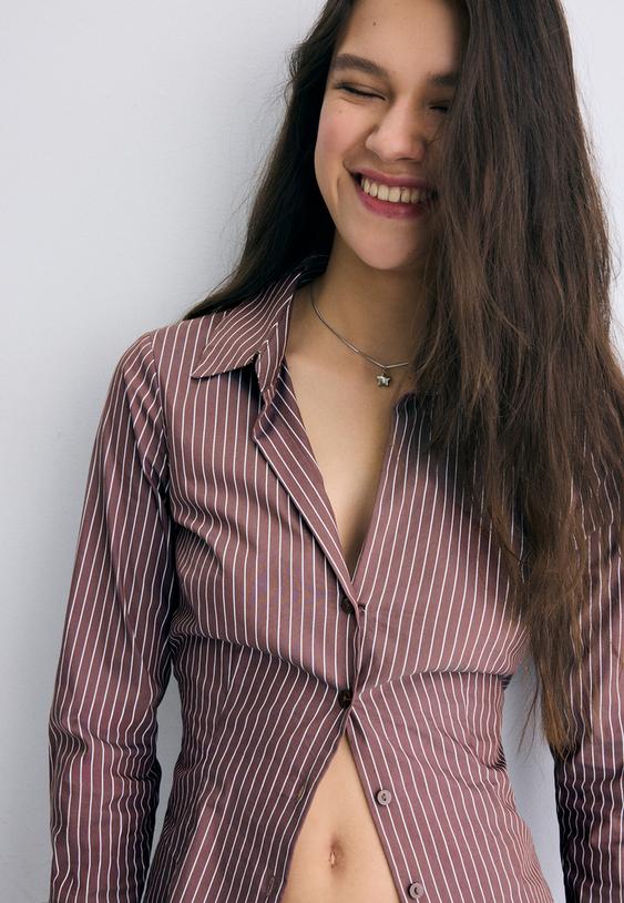 camisa basica fitted as riscas