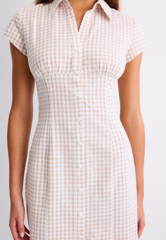 vestido camisero cuadros
