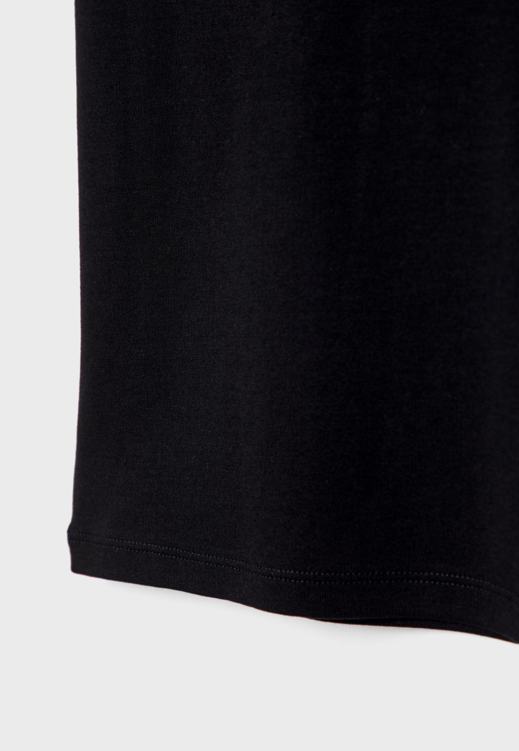 Basic slim fit T-shirt — Black