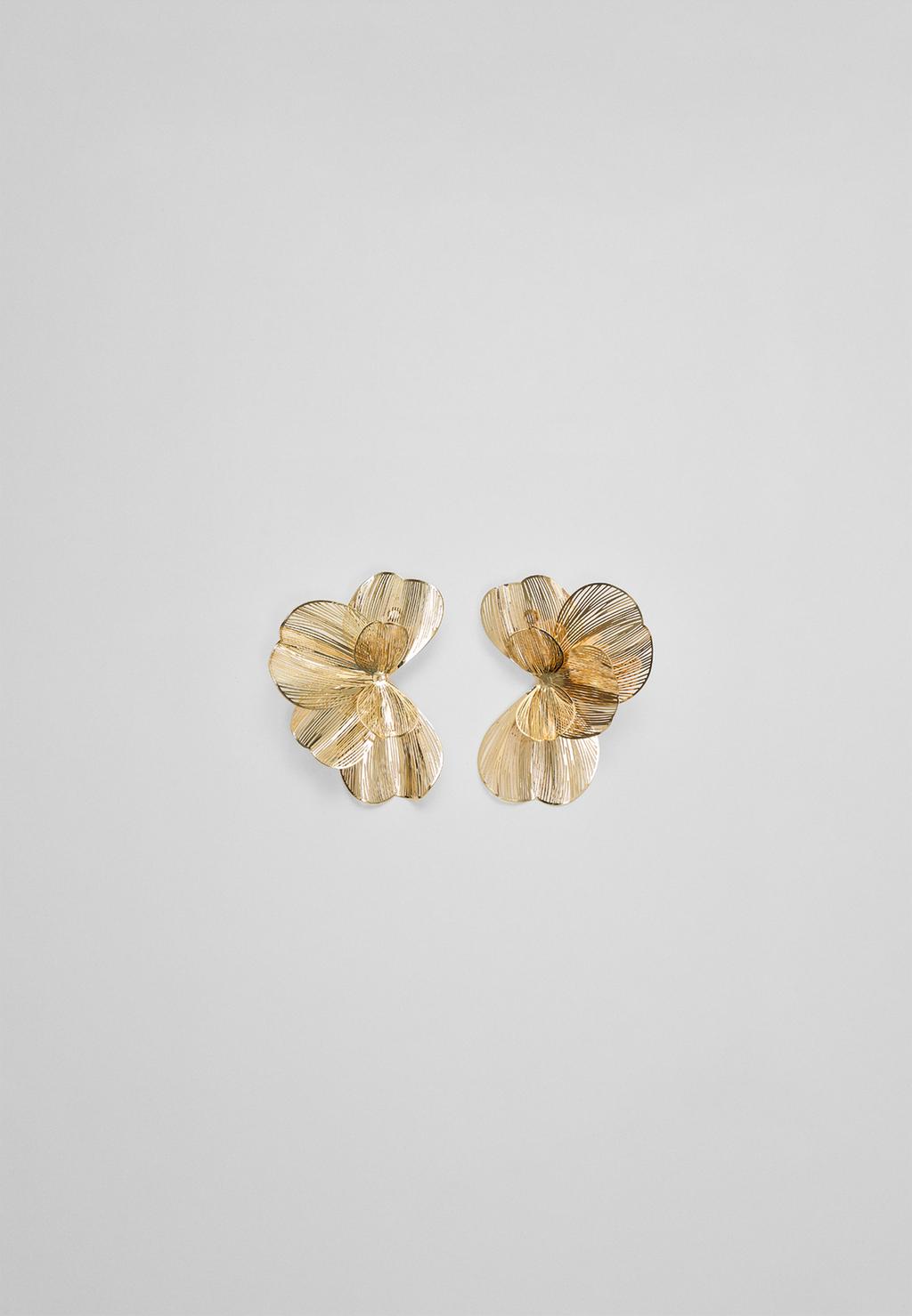 Maxi flower fan earrings