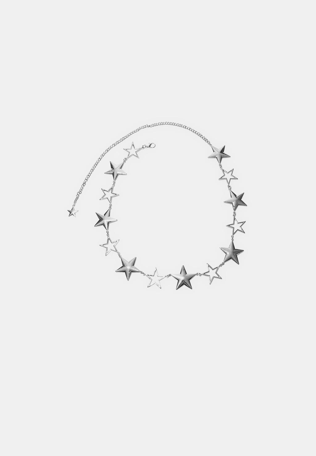Cinturón metálico estrellas