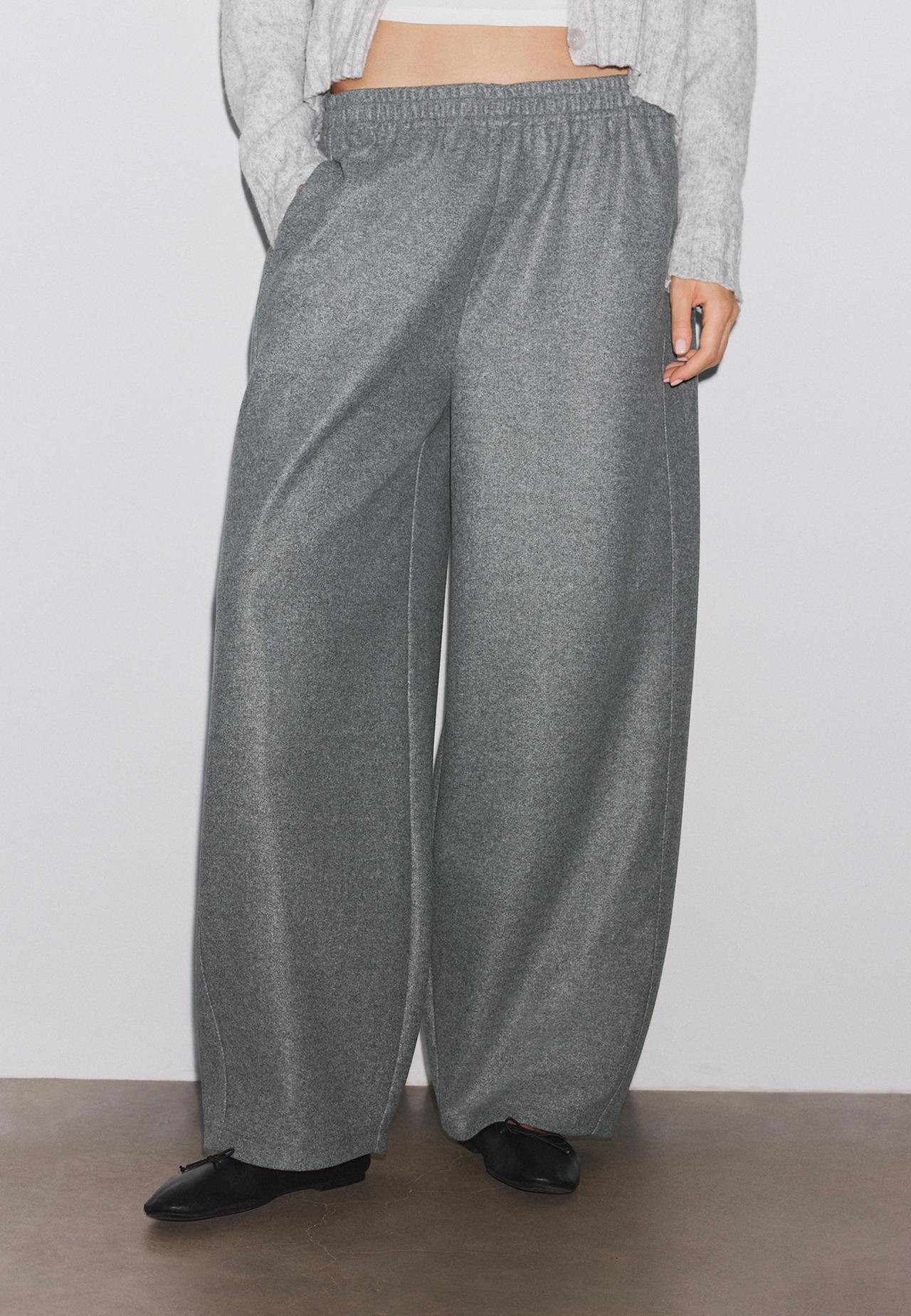 Barrel trousers — Grey