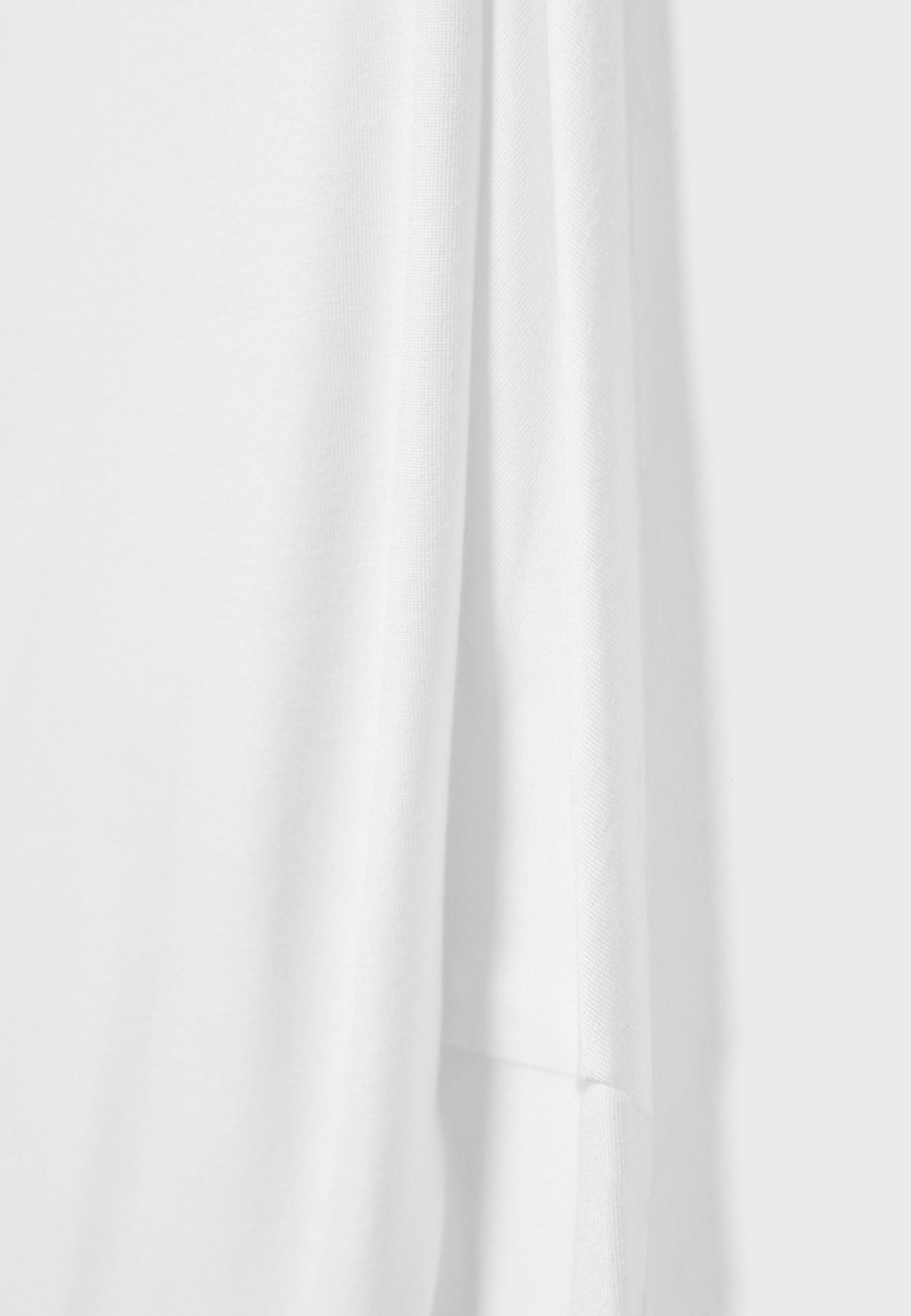 Asymmetric modal T-shirt — Ecru