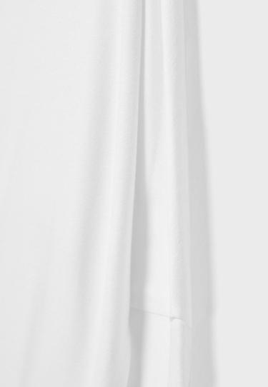 Asymmetric modal T-shirt — Ecru 9