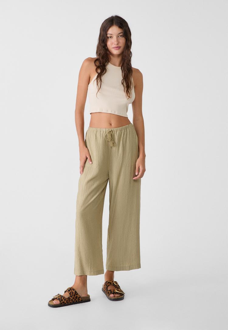 pantalon culotte fluido