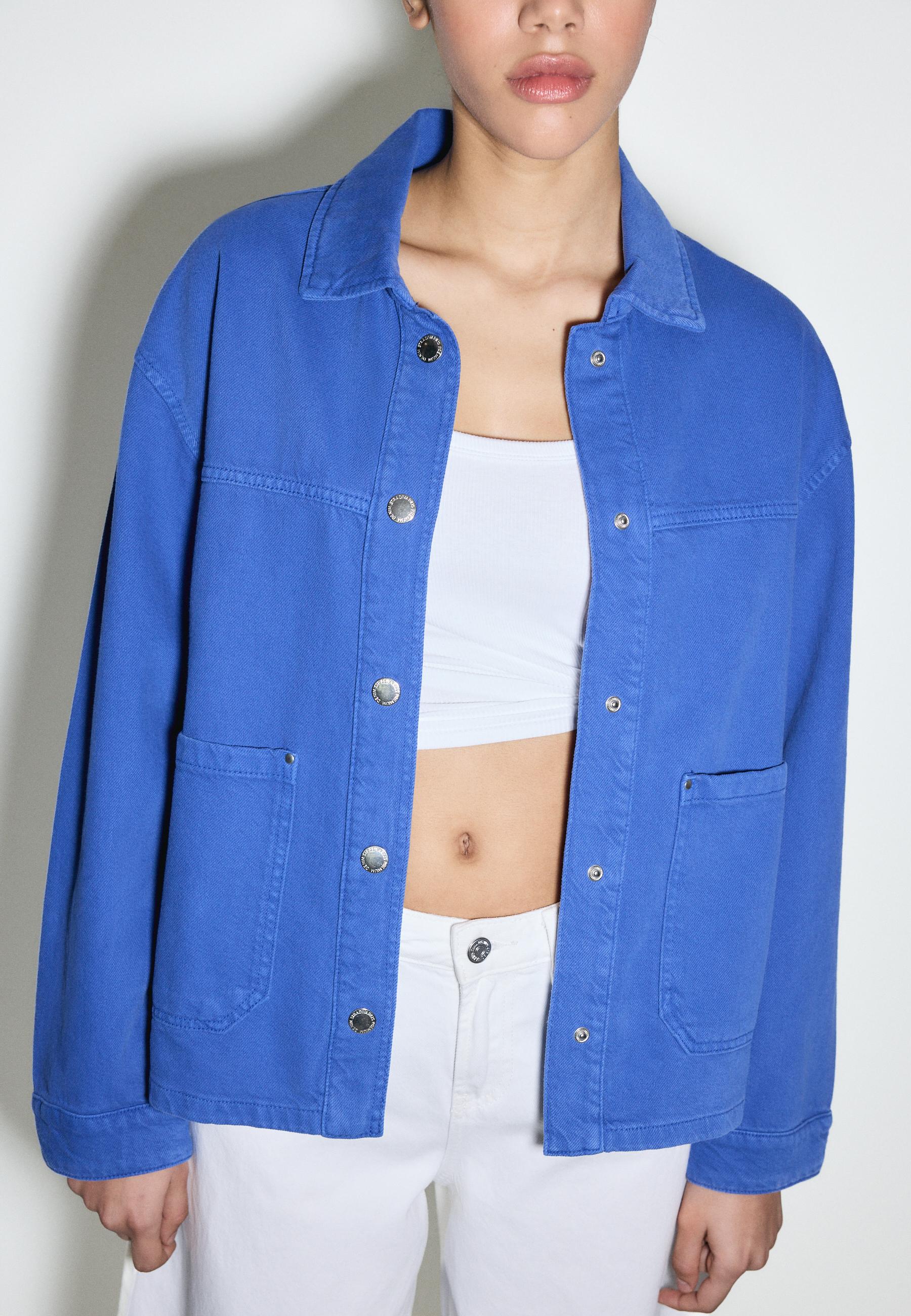 Patch pocket jacket — Electric blue