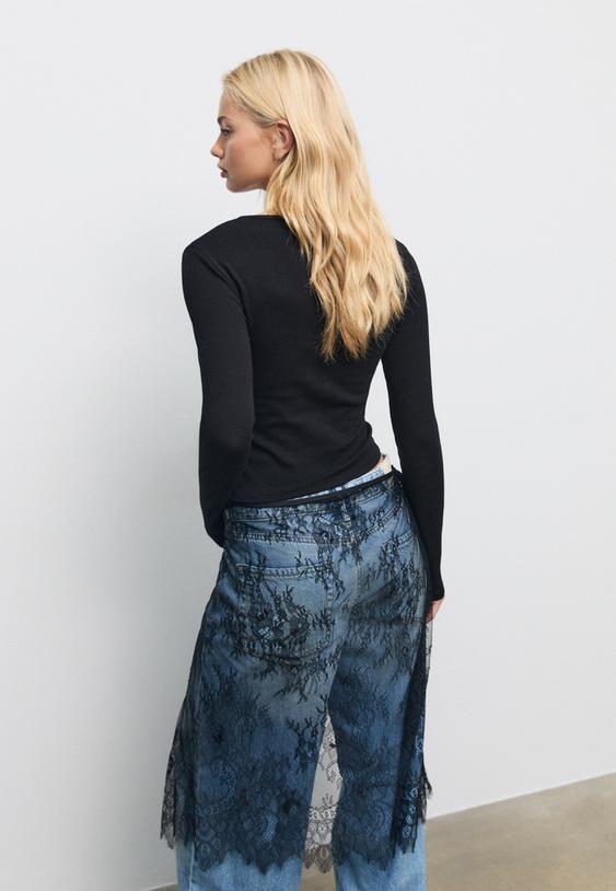 camiseta basica manga larga algodon