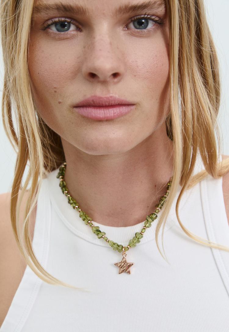 set of 2 multi charm necklaces