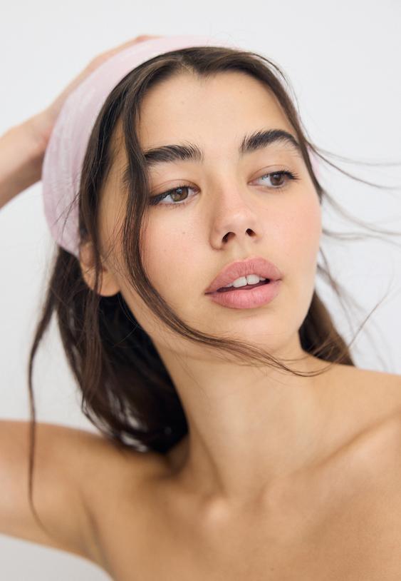 Stradivarius Triangle Bandana Pastel Pink Os