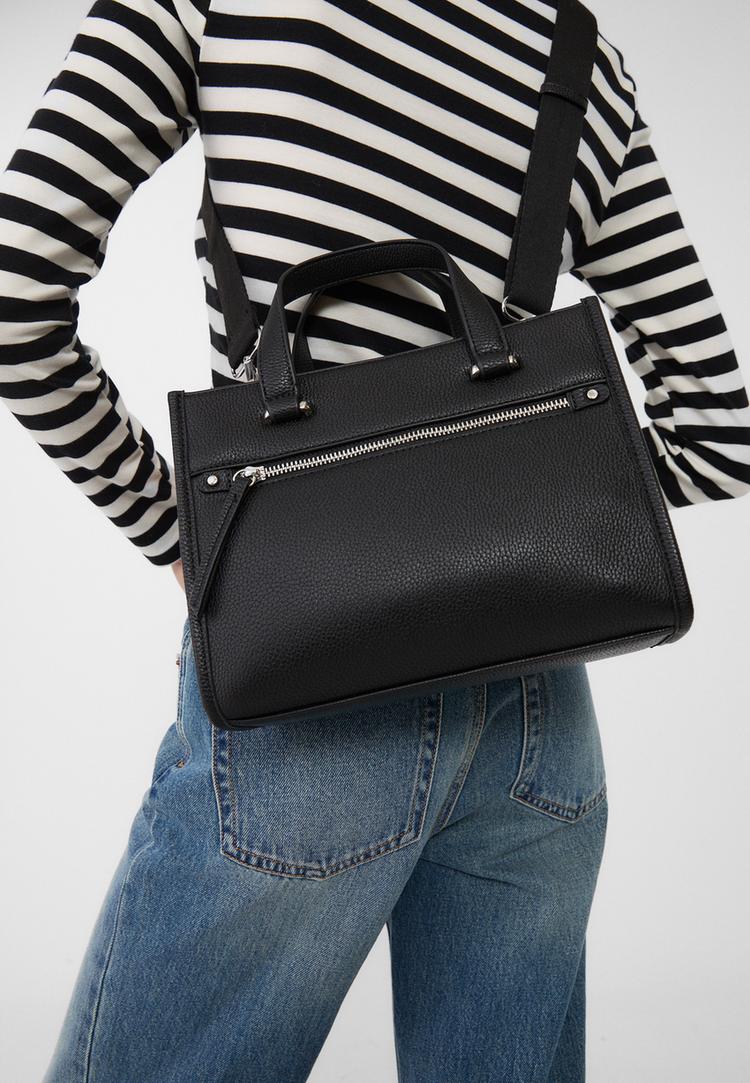 mala tote com fecho de correr