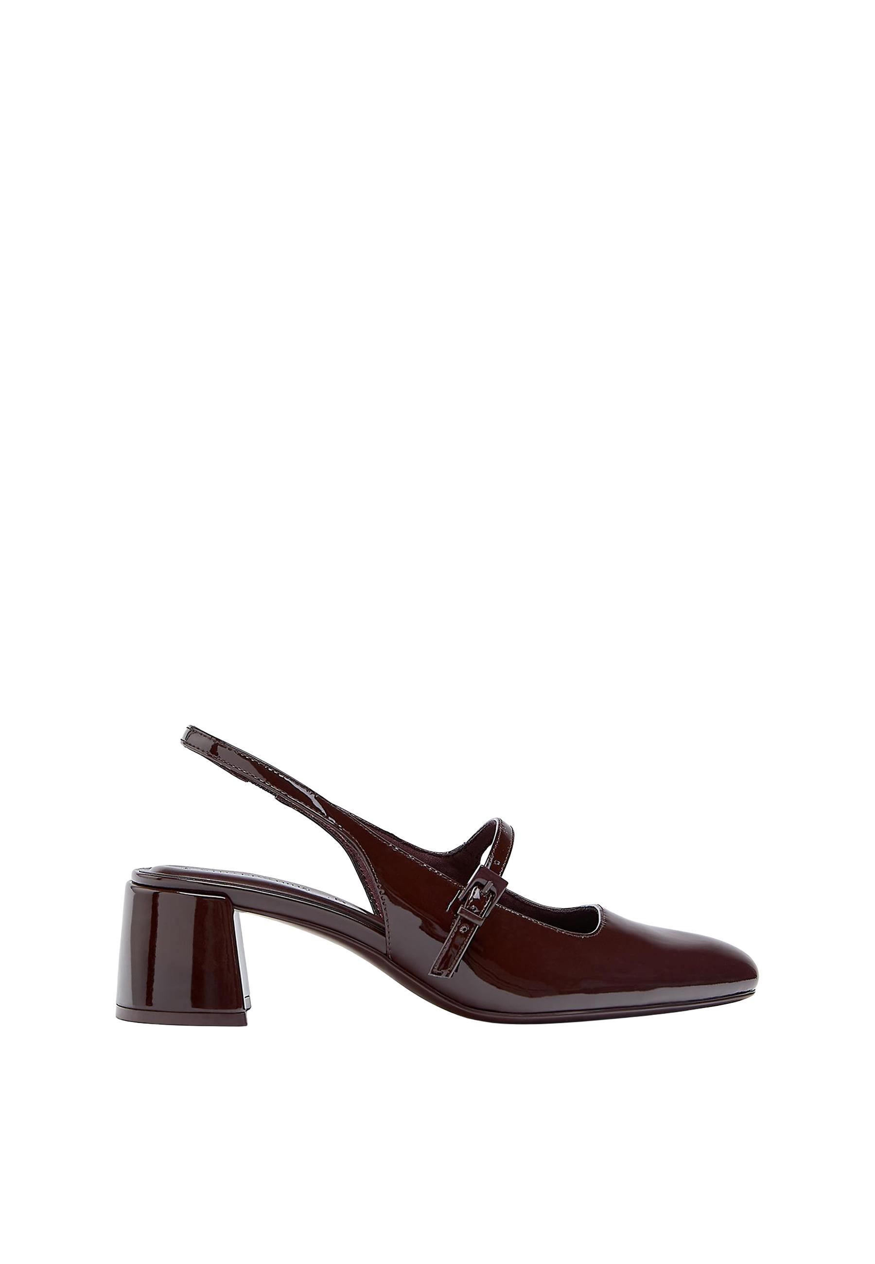 Mary Jane block heel — BROWN