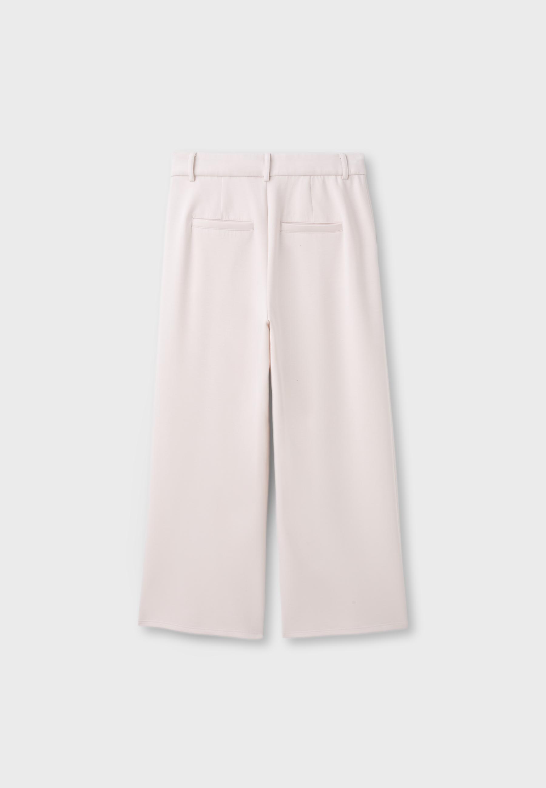 Soft-touch smart trousers — Stone