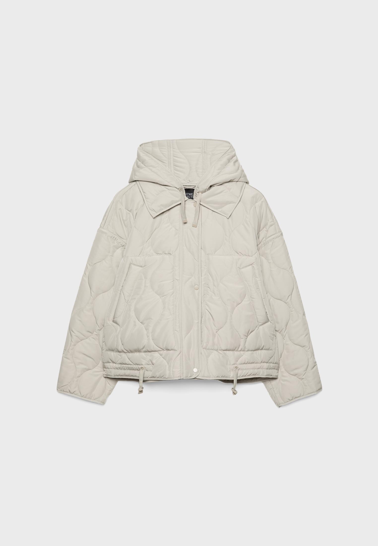 Kapüşonlu kapitone ceket
