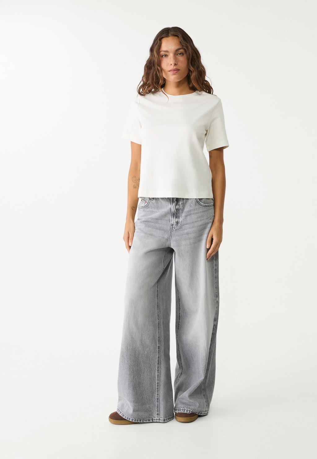 ג'ינס D99 loose wide leg